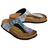 Birkenstock Gizeh Magma Silver BF by Birkenstock