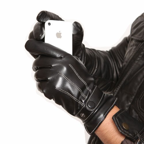 Warmen Men's Touch Screen Nappa Leather Winter Driving Gloves Iphone Ipad