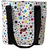 Dickies - Dickies White Allover Polka Dots Luxury Tote Bag
