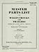 Book Willys-Overland Jeep Master Parts List: TM-10-1186 (U.S. Army Technical Manual Ser)