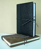 Deluxe Journal- Black Faux Brushed Suede Cover