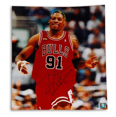 Dennis Rodman Autographed/Hand Signed Chicago Bulls 16x20 Photo