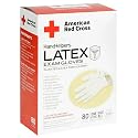 American Red Cross 1280-50 Disposable Latex Gloves, Case Pack, Six - 80 Count Boxes (480 Pairs)