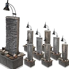 Zimmerbrunnen Wasserwand mit Pumpe & Licht 18x43x12cm