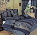Darcy Navy Jacquard Queen 7 Piece Comforter Set NEW