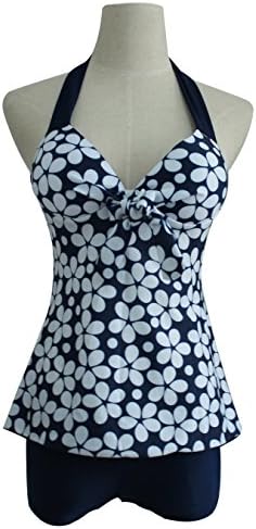 Jemis Women' S Tankini Floral 2 Piece Swimsuit