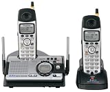 Remanufactured Panasonic KX-TG5439S 5.8 GHz FHSS GigaRange Dual-Handset Shock & Splash Resistant Phone System with Answering System