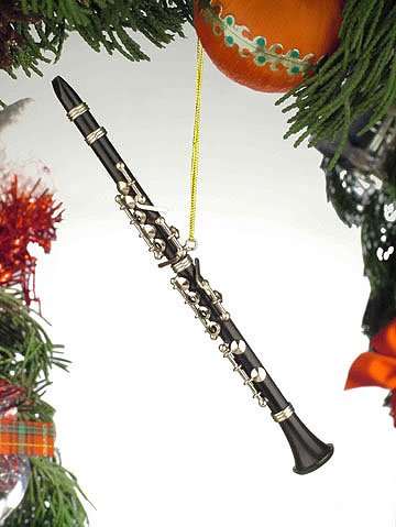 Black Music Clarinet Musical Instrument Ornament NEW by Broadway