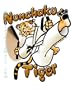 Martial Arts T-shirt - Nunchaku Tiger (White T-shirt) - CHL, CHM, L, M, S, or XL