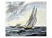 Confederate Blockade Runner Dodging a Union Cruiser, U.S. Civil War Giclee Poster Print, 12x9