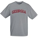 Georgia Bulldogs Ash Horizontal Arch Logo T-shirt