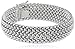 Sterling Silver Italian Rhodium Plated 16mm Bombay Mesh Bracelet, 7.5