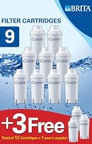Brita Classic 9 + 3 Free Water Filter Cartridges