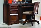 Lea Elite Expressions Kids Student Wood Computer Desk in Root Beer Cherry Finish