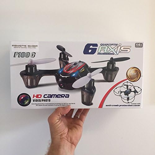 Remote Chief F180c Upgraded Version with Headless Mode 2.4ghz 4 Channel 6 Axis Gyro Rc Remote Control Quadcopter Drone with Video/picture Camera and 2 Gb Micro Sd Card FREE EXTRA BATTERY