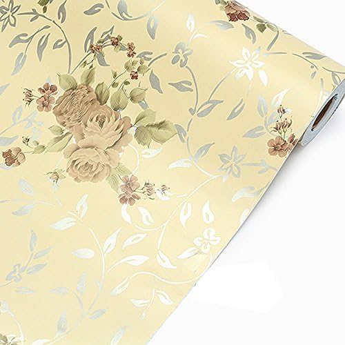 iHappy Self Adhesive Non-slip Shelf Contact Paper,17x78 Inches,Retro Peony by Happyness2014