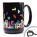 Retro Eco-Friendly Falling Puzzle Block Style 15OZ Coffee Mug ** Includes Bonus Luggage Tag**