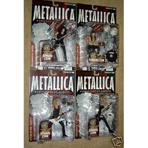Harvesters of Sorrow Metallica Figure Set of 4 Individually Carded NOT Mint Outer Packages...Each... by 