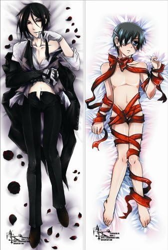 The Winning Gifts New Year CXRZ1445 hugging pillow case: Black Butler, Sebastian Michaelis & Shieru Pandomuhaiwu