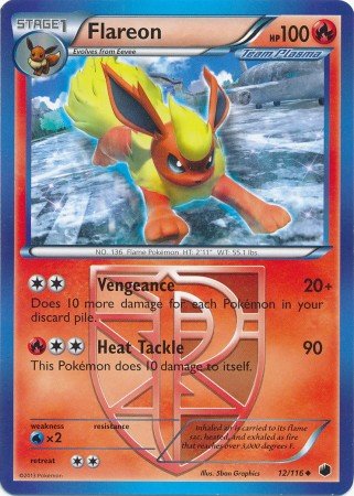 Pokemon - Flareon (12/116) - Plasma Freeze On Sale