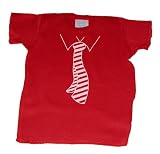 Striped Tie Tuxedo Style Retro Trendy Lap T-Shirt (Sizes Newborn - 18 Months)