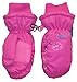 N'Ice Caps Girls Thinsulate and Waterproof Colorful Floral Embroidered Mittens