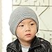 Kwok Baby Beanie Boy Girls Soft Hat Winter Warm Kids Knitted Cap (Gray)