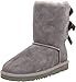 UGG Kids Girl's Bailey Bow (Little Kid/Big Kid) Grey, 3 Little Kid M