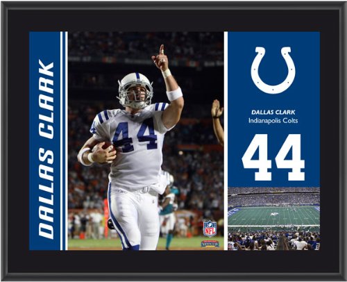 Mounted Memories Indianapolis Colts Dallas Clark 10.5 x 13 Sublimated Plaque