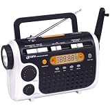 GPX RWB4004SP 7-Channel NOAA Weatherband AM/FM Flashlight Radio with 3-Way Rechargeable Circuitry