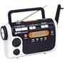 GPX RWB4004SP 7-Channel NOAA Weatherband AM/FM Flashlight Radio with 3-Way Rechargeable Circuitry