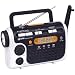 GPX RWB4004SP 7-Channel NOAA Weatherband AM/FM Flashlight Radio with 3-Way Rechargeable Circuitry
