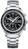 Omega Speedmaster Mens Black Dial Black Tachymeter Bezel Stainless Steel Automatic Chronograph Watch 3210.50