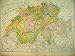 1898 Map Switzerland Bern Lake Geneva Neuchatel Europe