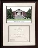 Louisville Cardinals Framed Scholar Diploma Frame with Lithograph