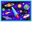 Out of This World Printed Rug