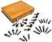 Denali 30-Piece Professional 1/2-Inch Tungsten Carbide Shank Router Bit Set in Wooden Box