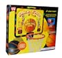 Electronic slam dunk basketball game with flashing lights and cheering crowds.