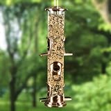 WoodLink Brushed Copper Seed Tube Bird Feeder