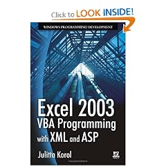 Excel 2003 VBA Programming with XML and ASP