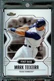 2007 Topps Finest #27 Mark Teixeira Baseball Card Texas Rangers - Mint Condition - Shipped In Protective Display Case !!