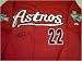 Roger Clemens Autographed/Hand Signed Red Houston Astros Baseball Jersey