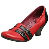 Fly London Women's Voda Pump,Red/Black,40 EU (US Women's 9 M)