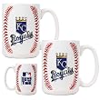 Kansas City Royals MLB 2pc Ceramic Gameball Mug Set - Primary Logo Kansas City Royals MLB 2pc Ceramic Gameball Mug Set - Primary Logo