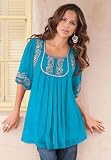 Denim 24/7 Plus Size Mirielle Embellished Tunic