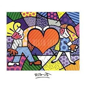 Heart Kids, Art Poster by Romero Britto