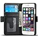 Iphone 6/ 6s Case, Wallet Leather Acluxs Case [ Genuine Leather of Cowhide ] (Life Time Warranty) for Apple Smartphone Phone 6 6s 4.7