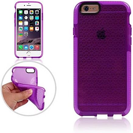 For Iphone 6 Plus Case,Iphone 6s Plus Case (5.5 Inch),Hotoy(TM) Unique Fashion Stereoscopic Wall Pattern Design Clear Case Protective Impact Soft Evo and TPU Phone Case (Purple)