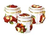 APPLE AIRTIGHT 3 Canisters Set 3-D *NEW!!*