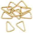 10 14K Gold-Filled Triangle Jump Rings Small Bails 8mm
